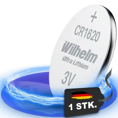  WILHELM Lithium CR1620 Knopfzelle 3V 70mAh ø16x2,0mm Batterie DL1620 1 x