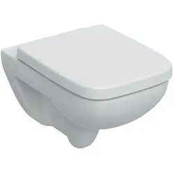 Geberit Renova Plan Set Wand-Tiefspül-WC-Set 501758001 - Sanitäranlagen & Zubehör, wandhängendes Tiefspül-WC mit 7 cm Bodenfreiheit für eine moderne und platzsparende Badezimmergestaltung.