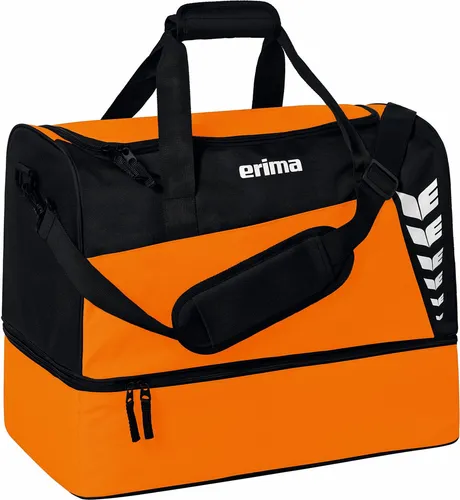 Erima Six Wings Sporttasche L Orange / Schwarz in orange von ERIMA