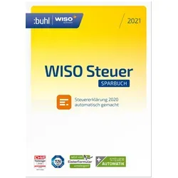Buhl Data Service Wiso Steuer Sparbuch 2021 - Steuererklärung leicht gemacht - Multimedia Softwarelösungen: Optimieren Sie Ihre Steuererklärung mit dem Wiso Steuer Sparbuch 2021 für 1 User, 12 Monate, inklusive einfacher Bedienung und umfassender Steuerhilfe.