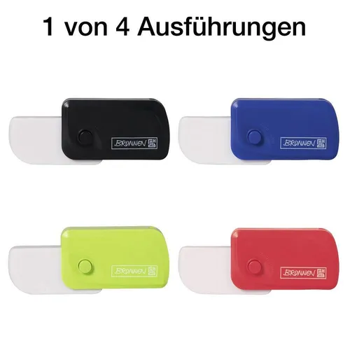 BRUNNEN Radiergummi grün, rot, blau, schwarz 1029967