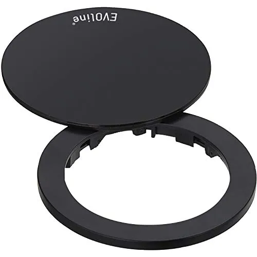 EVOline 159909280300 One Abdeckring mit Drehdeckel schwarz