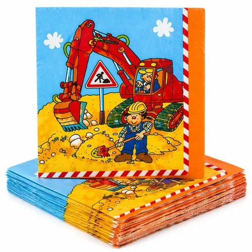 Papierservietten Orange von Lutz Mauder