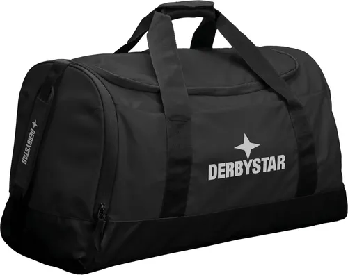 Derbystar SPORTTASCHE HYPER - schwarz - 50 cm x 26 cm x 29 cm - Sonstige Sporttaschen mit 37 Litern Volumen, praktische Fächer für Schuhe und Wertsachen, bequem tragbar dank gepolsterter Träger und Gummibeschichtung gegen Feuchtigkeit.