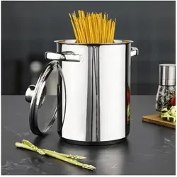 Haushalt International Spargeltopf aus Edelstahl, Ø 16 cm - Kochtopf für Nudel und Spargel, aus hochwertigem Edelstahl, ideal für gesundes Kochen und gleichmäßiges Garen.