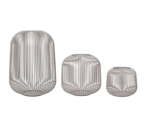 blomus LITO Windlicht Set - Laterne 3er Set in S, M, L - Elegantes 3er Set LITO Windlichter aus pulverbeschichtetem Stahl. Vielseitig einsetzbar und perfekt für jeden Einrichtungsstil. Mit drehbarem Korpus für individuelle Lichtakzente.
