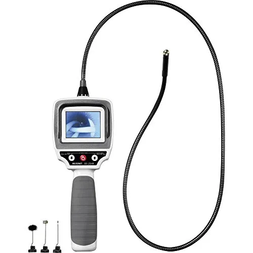VOLTCRAFT BS-25HR Endoskop – 8 mm Durchmesser, 88 cm Länge - Elektrische Messgeräte mit hochauflösender Mini-Kamera, wasserdicht (IP67) und dimmbarer LED-Beleuchtung für vielseitige Anwendungen.