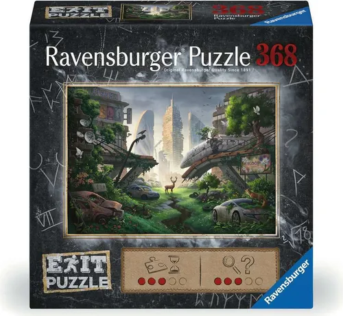 Ravensburger Exit Puzzle Jonas - 368 Teile Erwachsenenpuzzle mit spannenden Rätseln und geheimnisvoller Geschichte für aufregenden Rätselspaß