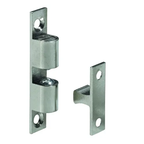 Hettich Kugelschnäpper, 60 x 10,5 mm, Messing vernickelt