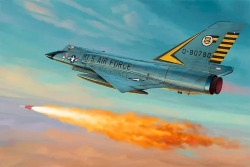 Trumpeter 01682 US F-106A DELTA DART 1:72 Modellbausatz - Flugzeuge - Detaillierter Modellbausatz im Maßstab 1:72, ideal für Militärmodellbauer ab 12 Jahren, mit Originalverpackung und hochwertigem Plastikmaterial.