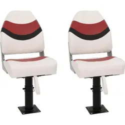 vidaXL 4-tlg. Bootssitz-Set mit Klappbarer Rückenlehne - Praktisches Bootssitz-Set mit hoher Rückenlehne für maximalen Komfort. Wasserfest und leicht zu reinigen, ideal für lange Bootsausflüge. Verstellbare Höhe und klappbares Design für einfache Aufbewahrung.