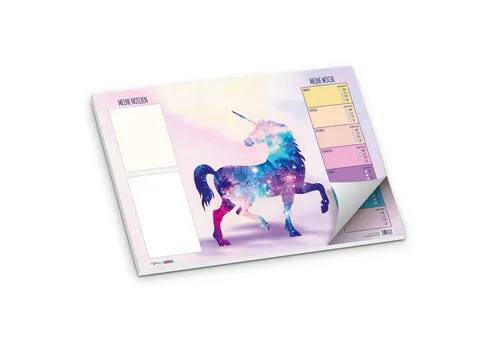 itenga Schreibtischunterlage itenga Schreibtischunterlage Einhorn DIN A3 50 Bla