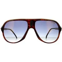 Carrera Rectangle Unisex Sonnenbrille Dunkel Havanna Grau Bronze Mirror