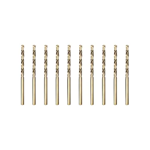 Meccion HSS Metallbohrer Professional Geschliffen Kobalt 10pcs 1.0mm Spiralbohrer fur Edelstahl und Metall