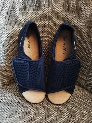 Reha-Sandale Stretch Gr. 41 Damen Oder Herren Klettverschluss Weite G-H