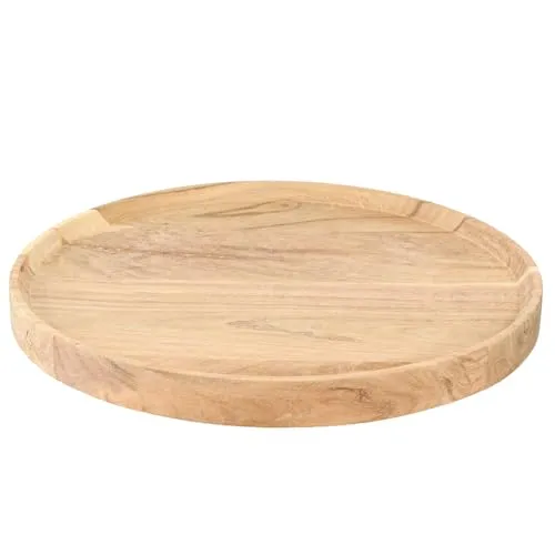 Rundes Akazienholz Tablett Ø30cm – Stilvolles Servier- & Dekotablett
