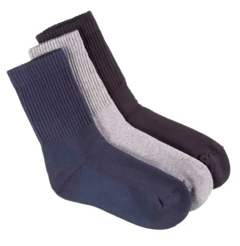 Compressana GoWell Med Multi - besonders dehnbare Socken - ideal bei breiten Füßen, Schwellungen und Deformationen - Größe II - Farbe grau - 1 Paar