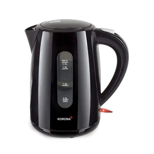 KORONA Wasserkocher 20130 Schwarz 1,7 Liter 2200W 360° Basisstation kabellos