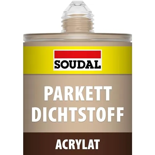 Soudal Parkettdichtstoff, Parkett, Holz und Laminat, 300ml, Kartusche, Ahorn