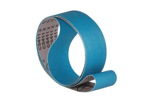 Klingspor Schleifpapier 5-teiliges Premium Schleifband Set CS411X 100x915 mm Korn 36 bis 120, (5 St., je ein Band der Körnungen P36, P40, P60, P80 und P120)