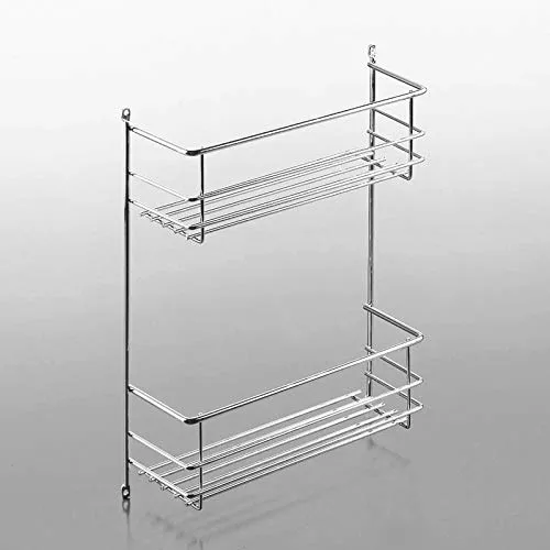 Putzmittelkorb II von SO-TECH® - Küchenschrankordnungssysteme: 2-etagig, wandmontierbar, stabiler Metallkorb für die sichere Aufbewahrung von Putzmitteln und Küchenutensilien.