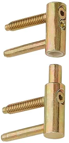 Einbohrbänder Haustürbänder Türbänder Verzinkt 20 mm Nylonbuchse 3-D (1, 20 Gelb)