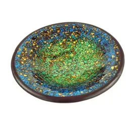 GURU SHOP Runde Mosaikschale aus Keramik und Glas in blau von Guru-Shop
