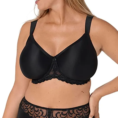 Triumph Damen Schalen BH Modern Finesse WP, Schwarz (Black 04), Gr. 80E - Funktionsunterwäsche mit atmungsaktiver Polsterung, die das natürliche Brustvolumen unterstützt. Stilvoller Spitzenbesatz und stabile Formbügel sorgen für ultimativen Halt und Komfort.