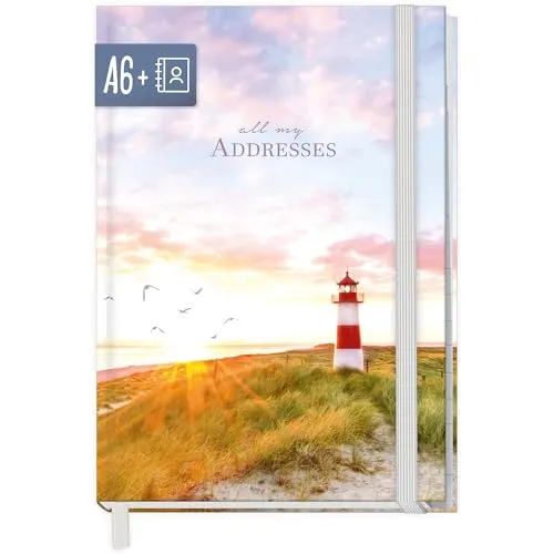 Adressbuch A6+ für Notizen & Passwörter
