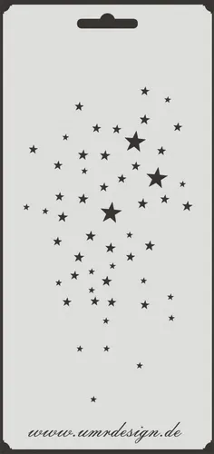 Scrapbooking Schablone S-077  Sterne ~ Stencil ~ UMR-Design