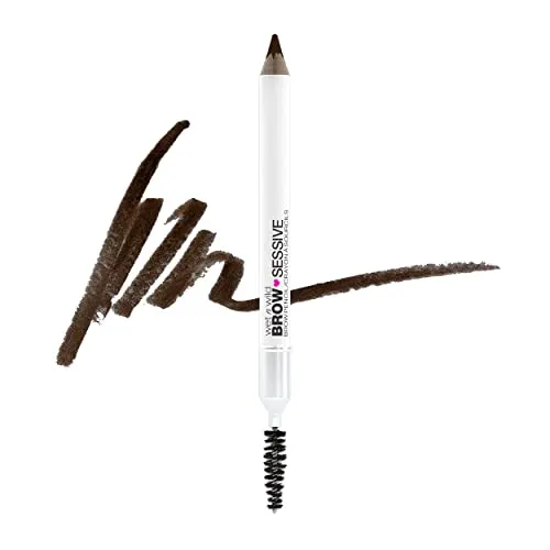 Wet n Wild, Brow-Sessive Augenbrauenstift, Augenbrauenstift mit doppelter Spitze für dünne und dicke Augenbrauen, natürliche Formel, progressive Definition der Farbe, Dunkelbraun