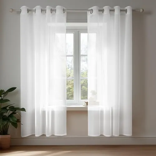 Vorhänge & Gardinen Weiß von Deconovo
