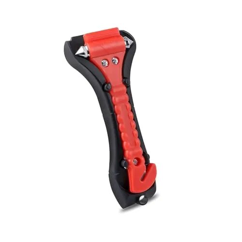 AnaTI Notfallhammer fürs Auto, Gurtschneider Auto Sicherheits Hammer Nothammer mit Auto fensterbrecher und Sicherheits gurtschneider fürs Auto, Bus, PKW, LKW