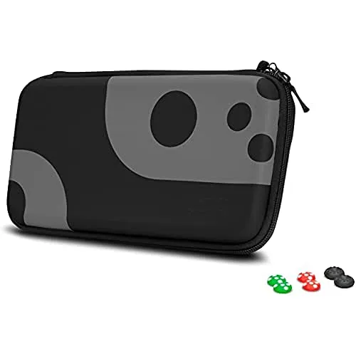 Speedlink CADDY & STIX Protect & Control Kit - Gepolsterte Transporttasche und Joy-Con-Caps für Nintendo Switch - Schwarz-Grau