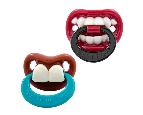Billy Bob Kostüm Lustiges Schnuller 2er Set, Dieses 2er Schnuller-Set ist perfekt für alle kleinen Monster und Gru