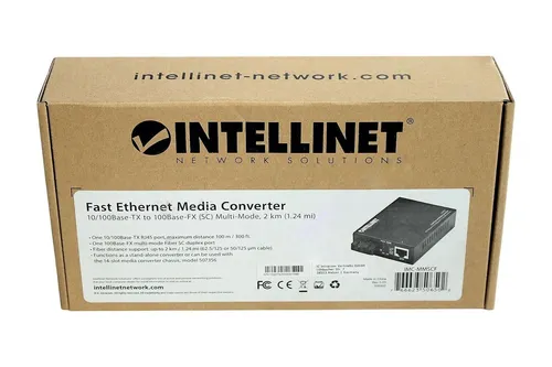 Intellinet 506502 LAN SC Duplex Medienkonverter 100MBit/s von Intellinet