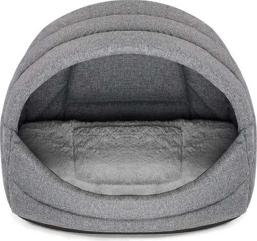 SuperKissen24 Hundehütte Indoor - Wasserdichtes Hundebett für Mittlere und Große Hunde - Hundebett aus wasserfestem Kattunstoff, ideal für Komfort und Sicherheit Ihres Haustiers. Das herausnehmbare Kissen bietet höchsten Komfort und ist leicht zu reinigen.