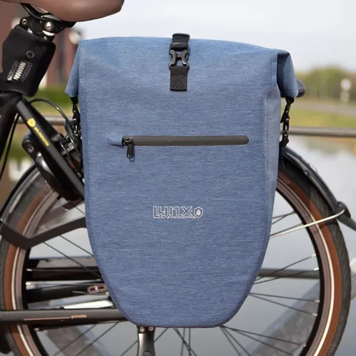Fahrradtasche Ly blau 28 L Wasserdicht mit Schnellverschluss Gepäckträgertasche