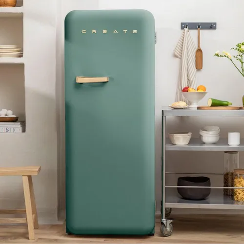 CREATE RETRO FRIDGE 150 GOLD – Kühlschrank mit Gefrierfach