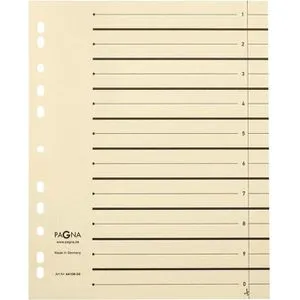 Pagna Trennblätter 44108-09, A4, chamois, 225g/m² Karton, 100 Stück