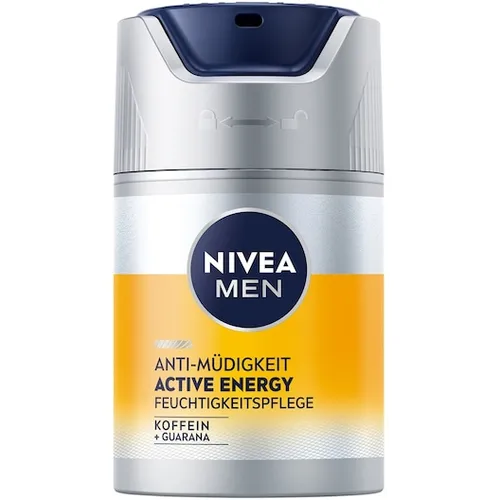NIVEA MEN Active Energy Gesichtspflege Creme 50 ml - Tagespflege für Männer, revitalisierende Gesichtscreme mit Koffein für ein waches Hautgefühl und schnelle Feuchtigkeitsversorgung.