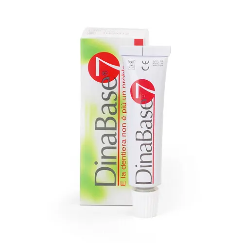 Dinabase 7 Ribasante Gel Adesivo Per Dentiere 20g
