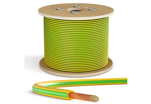 HB-DIGITAL PVC Aderleitung H07V-K 6mm² - Solarkabel für flexible Installation, ideal für Schalt- und Verteilungsanlagen mit hervorragender Temperaturbeständigkeit von -30°C bis +80°C.