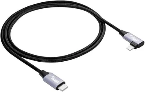 Akyga USB-Kabel USB-C Stecker, Apple Lightning Stecker 1.00m Schwarz AK-USB-56