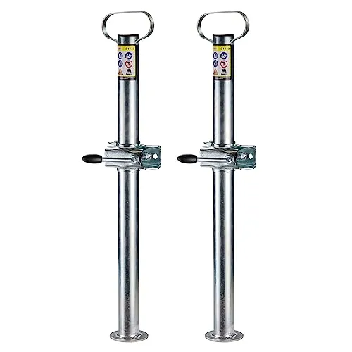 DEMA Anhängerstützen Set 2x70 cm mit Halterungen