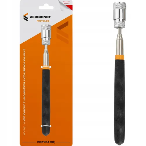 VERGIONIC Teleskop-Magnetgreifer mit LED 19-79,5 cm 3,6 kg