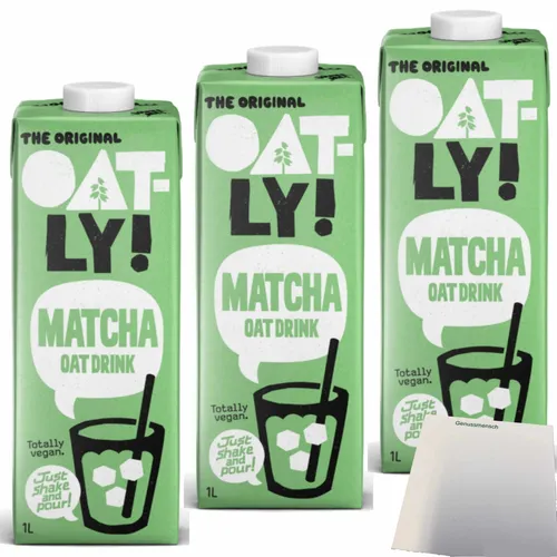 Oatly Oat Drink Matcha 3er Pack 3x1l Packung usy Pack von Oatly Germany GmbH