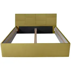 Halmon Schlafkomfort Polsterbett Damas, Gold, 140x200 cm in gold von Halmon