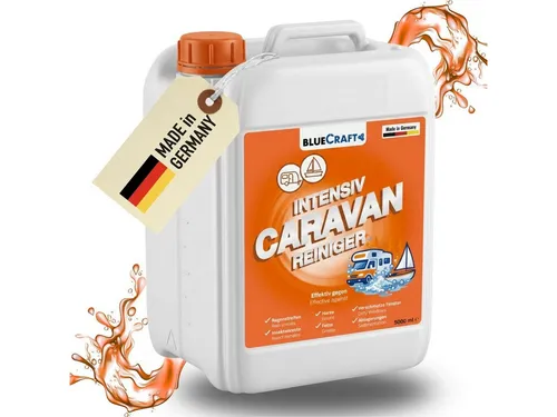 BlueCraft Caravan Intensiv Reiniger - Hochwirksames Konzentrat für Camping und Freizeit - Der BlueCraft Caravan Intensiv Reiniger entfernt mühelos hartnäckige Verschmutzungen von Wohnwagen, Wohnmobil und Boot. Ergiebig und materialschonend, ideal für Innen- und Außenanwendungen.