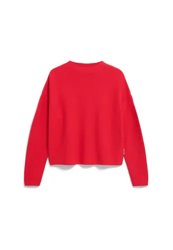 ARMEDANGELS Damen Pullover MERINAA Loose Fit Candy Apple L - Eleganter Loose Fit Pullover aus 100% Bio-Baumwolle, ideal für den Alltag. GOTS-zertifiziert für geprüfte Qualität und nachhaltige Mode.